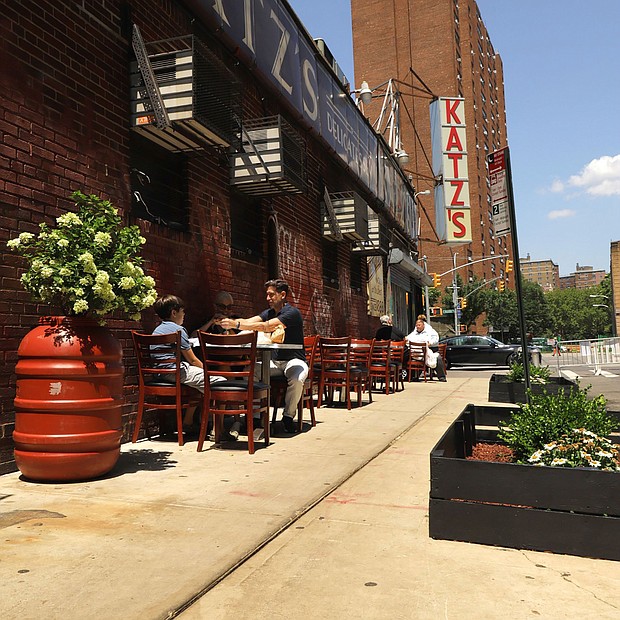 What used to be the country's epicenter of Covid-19 has now reached a promising milestone./Credit: Courtesy Katz's Delicatessen