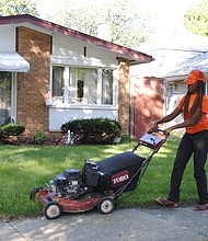 The Zuccarelli Assistance Program (ZAP), named after Thornton Township Supervisor Frank M. Zuccarelli, services seniors who are unable to mow their own lawns, using labor from teens who are paid
per lawn. Photo courtesy of Thornton Township