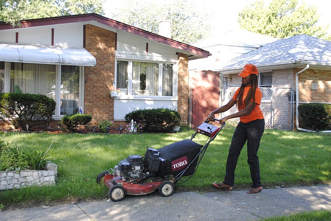 The Zuccarelli Assistance Program (ZAP), named after Thornton Township Supervisor Frank M. Zuccarelli, services seniors who are unable to mow their own lawns, using labor from teens who are paid
per lawn. Photo courtesy of Thornton Township