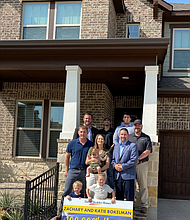 The David Weekley Homes team celebrated the Bokelmans being the company’s 100,000th closing.