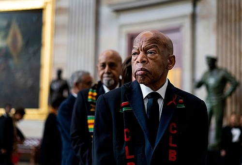 John Robert Lewis, the son of sharecroppers who survived a brutal beating by police during a landmark 1965 march in ... John Robert Lewis, the son of sharecroppers who survived a brutal beating by police during a landmark 1965 march in ...