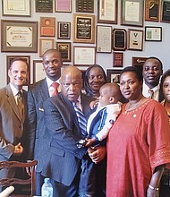 John Lewis photo w AHF Africa staff