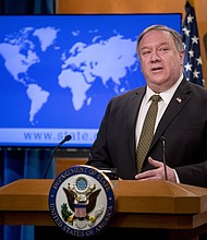 Whistleblower raised concerns about 'questionable activities' by Pompeo./ANDREW HARNIK/AFP/POOL/AFP via Getty Images