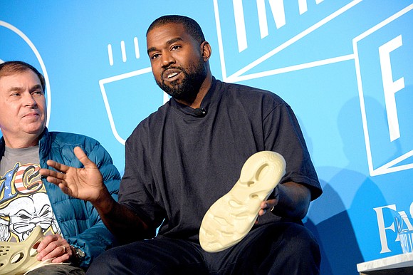 Kanye West's threat to walk away from his fashion company's fledgling partnership with the Gap has sent shares sharply lower.