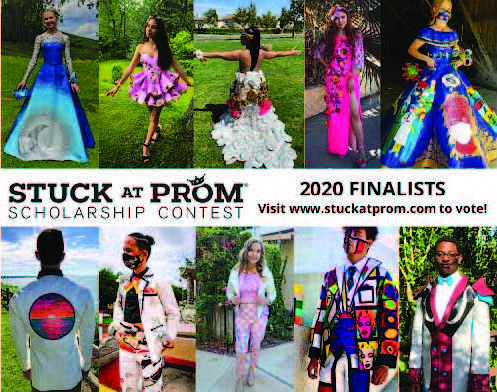 While many teens missed out on the opportunity to attend prom in person this year, that didn’t stop them from crafting one-of-a-kind prom-wear masterpieces to enter the annual Stuck at Prom Scholarship Contest. Read on to learn more about the designers facing off for $20,000 in prizes, then head over to www.stuckatprom.com to vote for your favorites