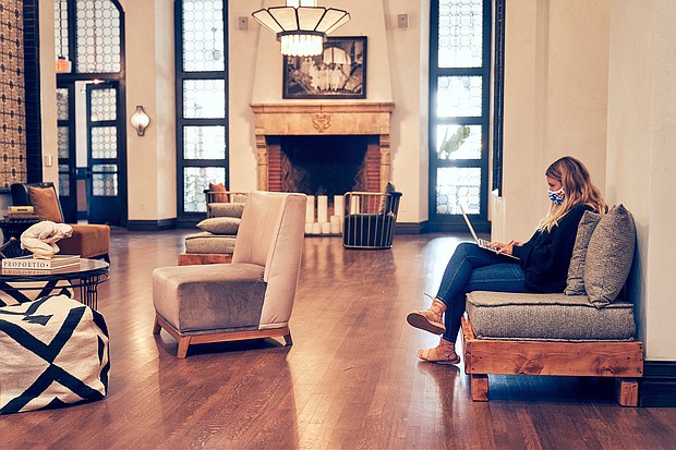 If the lack of structure and boundaries is taking a terrible, emotional toll on you, a new option awaits if you want to shake up your WFH routine: Work from a hotel./Credit:	Courtesy Josh Telles