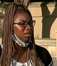 Brittney Gilliam was with her 6-year-old daughter, 12-year-old sister and 14- and 17-year-old nieces Sunday when police drew their weapons on them. Gilliam said she, her sister and 17-year-old niece were handcuffed while police verified that the car Gilliam was driving was not stolen.
Credit:	KCNC