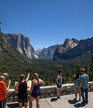 he entrance fee for national parks like Yosemite in California are waived./Credit:	Apu Gomes/AFP/Getty Images