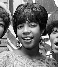 Florence Ballard, left, with Mary Wilson and Diana Ross.