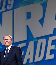 New York Attorney General Letitia James announced she will attempt to dissolve the National Rifle Association, accusing its senior leadership of violating laws governing non-profit groups, using millions from the organization's reserves for personal use and tax fraud./Credit:	SAUL LOEB/AFP/Getty Images