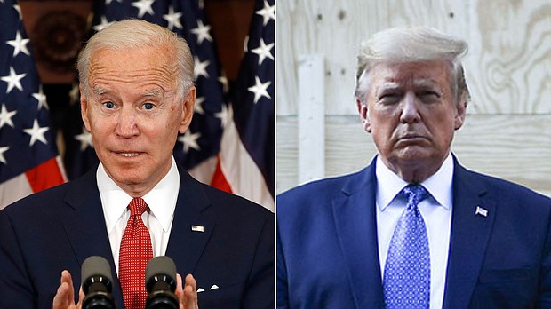 A bug in Instagram's algorithm systemically shielded Donald Trump from negative hashtags without doing the same for rival Joe Biden, the company confirmed./Credit:	AP, Getty