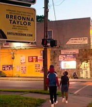 Dozens of billboards showing Breonna Taylor on the cover of O Magazine pop up in Louisville/Credit:	KTBS