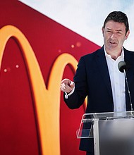 McDonald's cut ties with former CEO Stephen Easterbrook in November./Credit:	Scott Olson/Getty Images