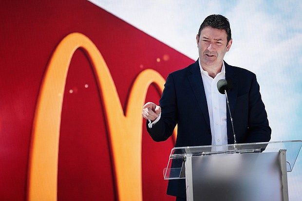 McDonald's cut ties with former CEO Stephen Easterbrook in November./Credit:	Scott Olson/Getty Images