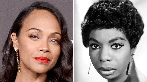 Actress Zoe Saldana has apologized for playing Nina Simone in a 2016 biopic, four years after she was heavily criticized for darkening her skin and wearing a prosthetic nose for the role./Credit:	Getty Images