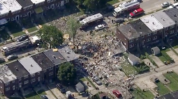 A major explosion occurred in a residential area in Baltimore, where several people, including children, are trapped, a local firefighters …