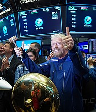 Space tourism venture Virgin Galactic could represent the future of Richard Branson's business empire./Credit:	Drew Angerer/Getty Images