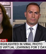 North Paulding High School sophomore Hannah Watters told CNN she and her family and friends have been receiving screenshots of group chats with threatening language against her./Credit:	CNN