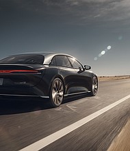 Lucid, an electric vehicle company headed by former Tesla engineer Peter Rawlinson, has announced that its upcoming Lucid Air car is expected to get an EPA-rated range of at least 517 miles./Credit:	Lucid