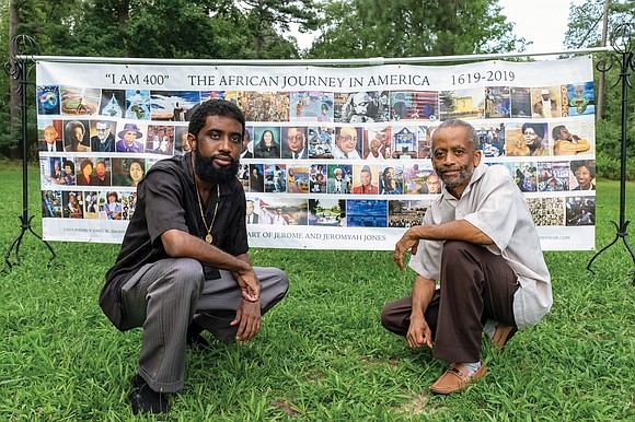 Local artists Jerome W. Jones Jr. and Jeromyah Jones, known for their portraits of prominent figures, received a tidal wave ...