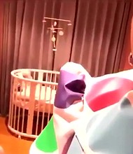 Katy Perry showed off her baby's nursery./Credit:	Zoom