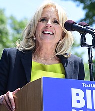Jill Biden, the former vice president's wife, will be the headliner and is expected to provide a personal testament to the character of the man she married in 1977./Credit:	Courtesy of Jill Biden