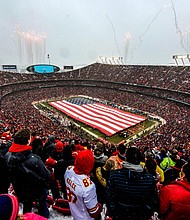 The Kansas City Chiefs, who won Super Bowl LIV, will host the Houston Texans at Arrowhead Stadium with only 22% capacity, the Chiefs said./Credit:	Jason Hanna/Getty Images