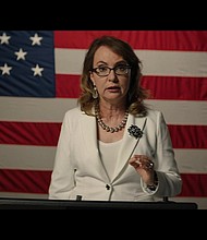 'I have not lost my voice': Giffords relates personal recovery to American resilience in powerful DNC speech
Credit: DNC