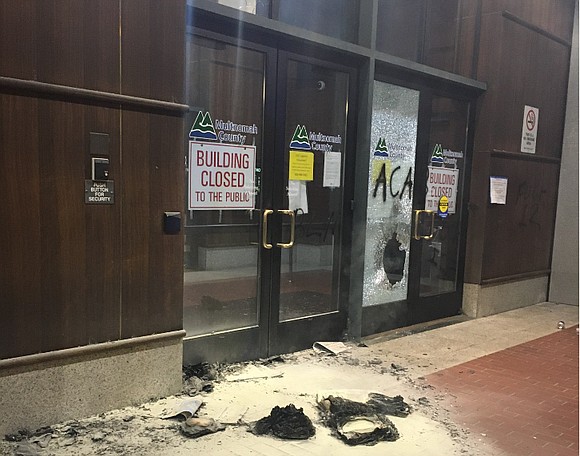 Multnomah County District Attorney Mike Schmidt is condemning the violence that broke out at the Multnomah County building in southeast ... Multnomah County District Attorney Mike Schmidt is condemning the violence that broke out at the Multnomah County building in southeast ...