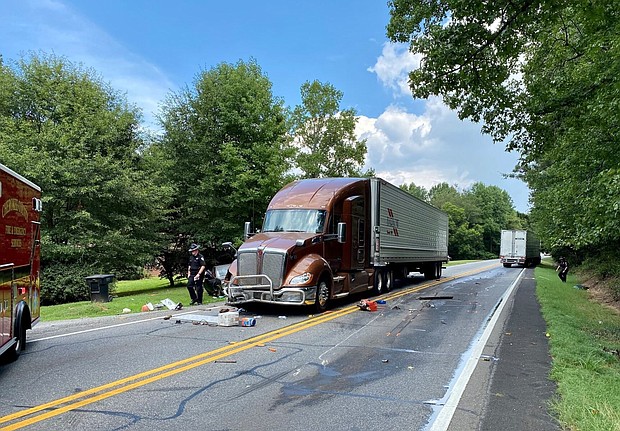 Cherokee County deputies are investigating a three-vehicle fatal accident involving two tractor trailers.

Credit: WGCL via Cherokee Co. Sheriff's Ofc