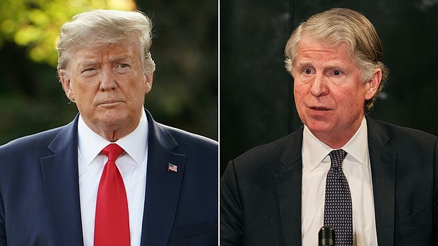 Cyrus Vance said that his office won't enforce a subpoena to an accounting firm for Donald Trump's financial records as appeals play out./Credit:	Getty