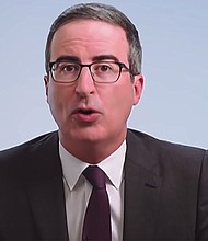 John Oliver talked about Danbury on "Last Week Tonight with John Oliver."/Credit:	From Last Week Tonight with John Oliver/YouTube