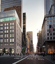 A rendering of Tiffany & Co.'s remodeled flagship location is seen in New York./Credit:	OMA/Bloomimages.de