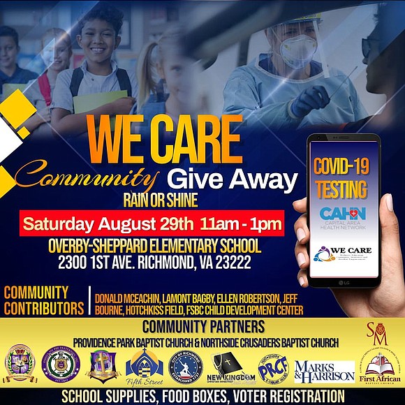 A coalition of eight North Side churches is sponsoring the annual WE CARE Community Giveaway from 11 a.m. to 1 ...