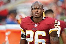 How far the Washington professional football team goes this NFL season could depend on how much Adrian Peterson has left ...