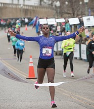 2019 Richmond Marathon winner Ayantu Hailemariyan