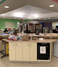 Winds howled, water leaked through windows and the generators kicked on at Lake Charles Memorial Hospital. Despite it all, the NICU staff kept all 19 of its babies safe through the Category 4 storm. Hospital staff cleared out the NICU and transfered patients in two hours./Credit:	Courtesy Alesha Alford