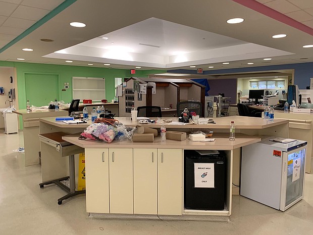 Winds howled, water leaked through windows and the generators kicked on at Lake Charles Memorial Hospital. Despite it all, the NICU staff kept all 19 of its babies safe through the Category 4 storm. Hospital staff cleared out the NICU and transfered patients in two hours./Credit:	Courtesy Alesha Alford