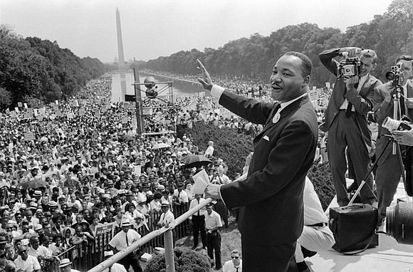 Fifty-seven years to the day Martin Luther King Jr. gave his "I Have a Dream" speech, relatives of African Americans …