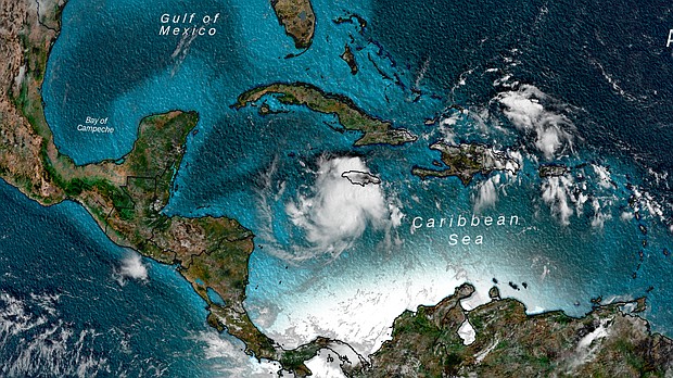 Tropical Storm Nana, heading toward Central America, is the earliest 14th named storm to form in the Atlantic Ocean./Credit:	CNN Weather