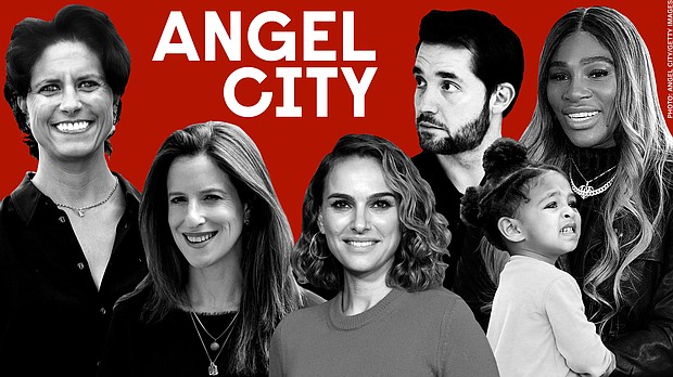 Twelve months later, 'Angel City' has become a reality. Ohanian is a lead investor on a new Los Angeles soccer project led by the Hollywood actress and activist Natalie Portman./Credit:	Photo: Angel City/Getty Images