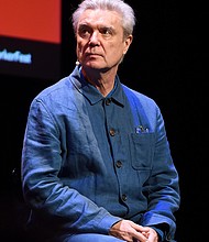 David Byrne says he is sorry for "a lack of real understanding" over the wearing of black and brownface./Credit:	Ilya S. Savenok/Getty Images for The New Yorker