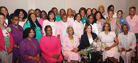 Members of six area Alpha Kappa Alpha Sorority chapters put on their pearls and Chuck Taylor sneakers Wednesday evening and ...