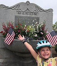 Greta Agnew, a second-grader from Pennsylvania, loves Marion, Massachusetts, so much, she created her own bike tour./Credit:	WBZ