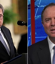 House Intelligence Chairman Adam Schiff on Sunday accused Attorney General William Barr of lying about intelligence related to foreign interference in the upcoming presidential election.
Credit:	Getty/CNN