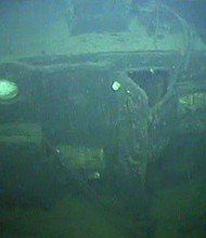 Image of the wreckage that was taken from Remotely Operated Vehicle (ROV)./Credit:	Statnett