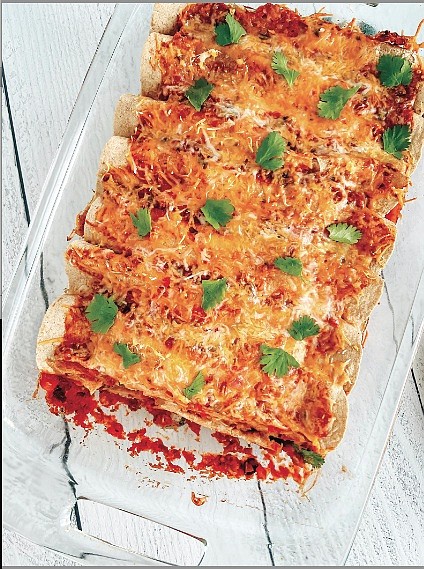 Easy Chicken Enchiladas with Black Beans