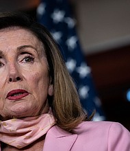 Nancy Pelosi, Speaker of the House of Representatives, has issued a warning to the UK regarding a possible trade deal with the US./Credit:	Drew Angerer/Getty Images