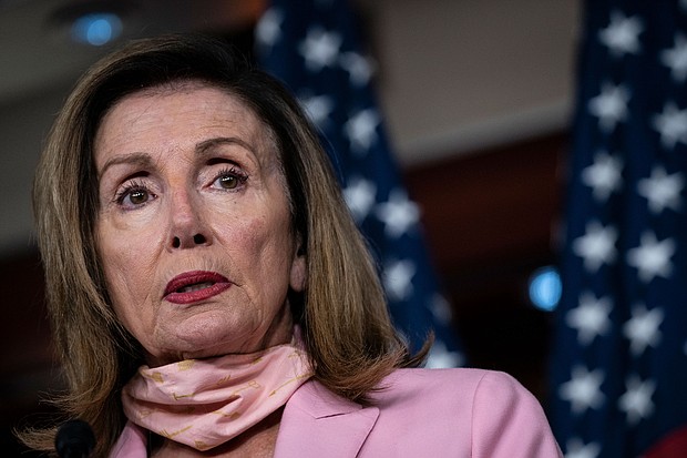 Nancy Pelosi, Speaker of the House of Representatives, has issued a warning to the UK regarding a possible trade deal with the US./Credit:	Drew Angerer/Getty Images