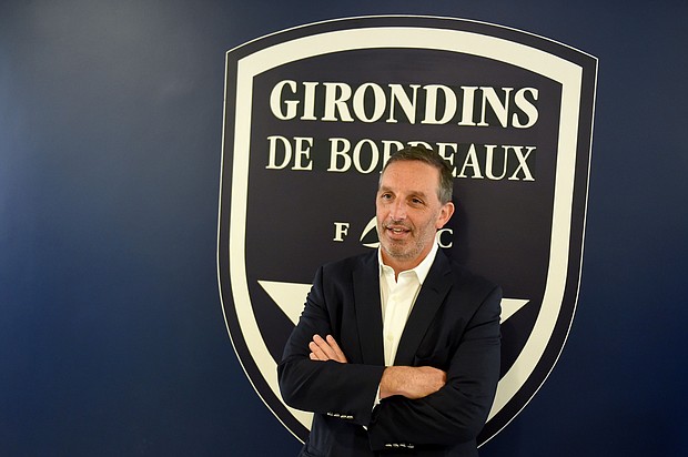 DaGrosa became owner of Bordeaux in 2018./Credit:	NICOLAS TUCAT/AFP/AFP via Getty Images